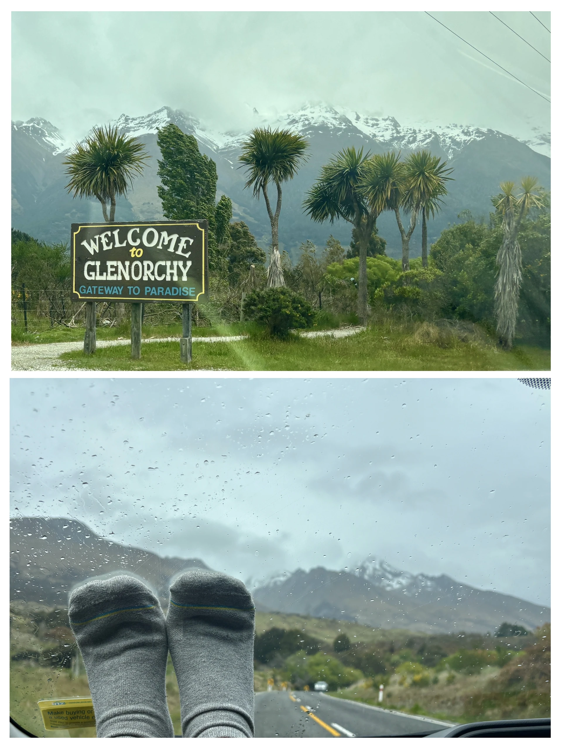 Stunning road gateway leading to Glenorchy Paradise