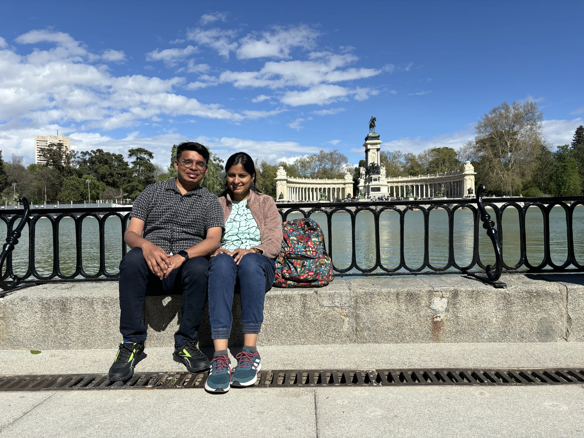 Central park walk in Madrid