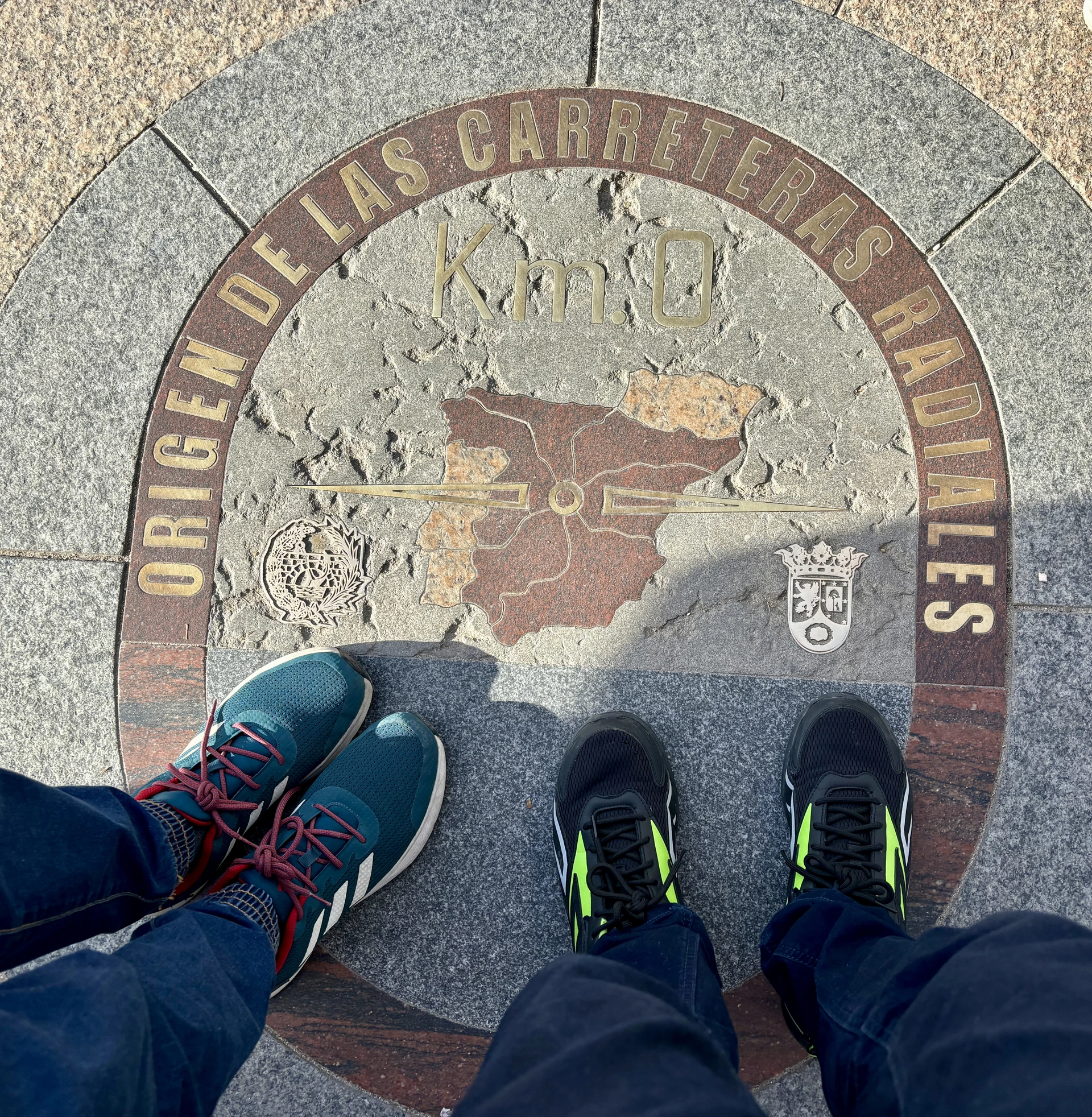Km 0 plaque in Madrid