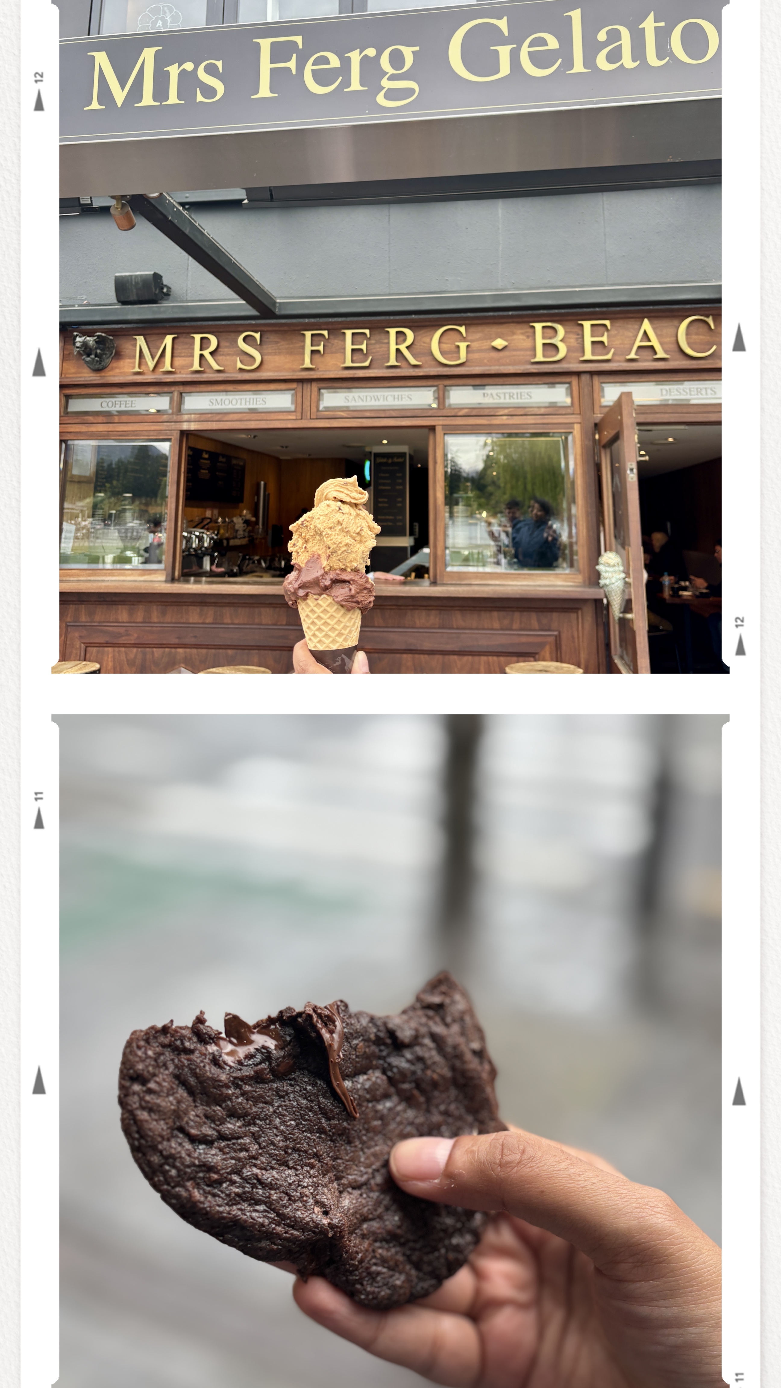 Delicious fresh cookies and scoops from Mrs Ferg Gelato