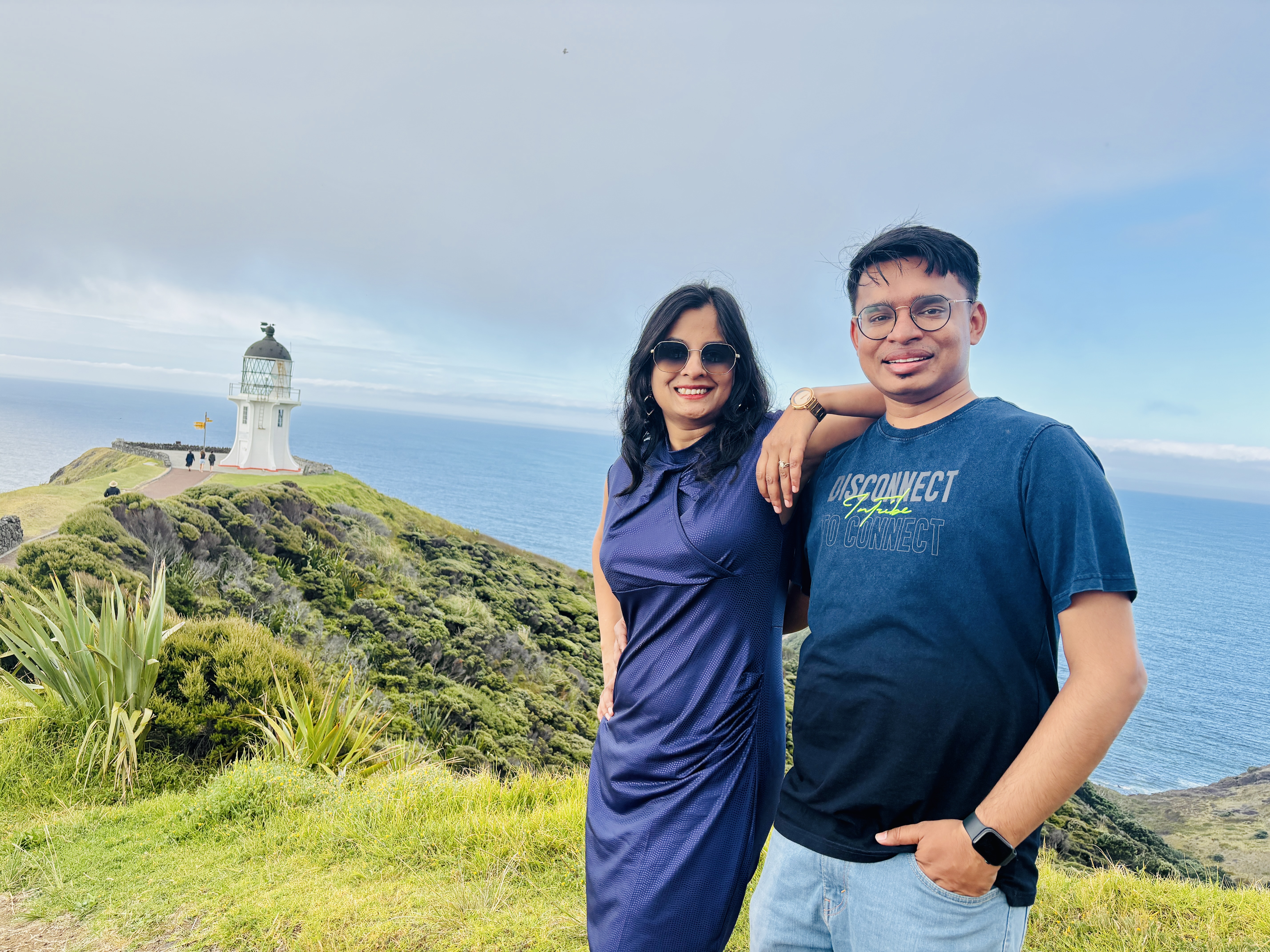 Stunning Cape Reinga coast view where Pacific meets Tasman