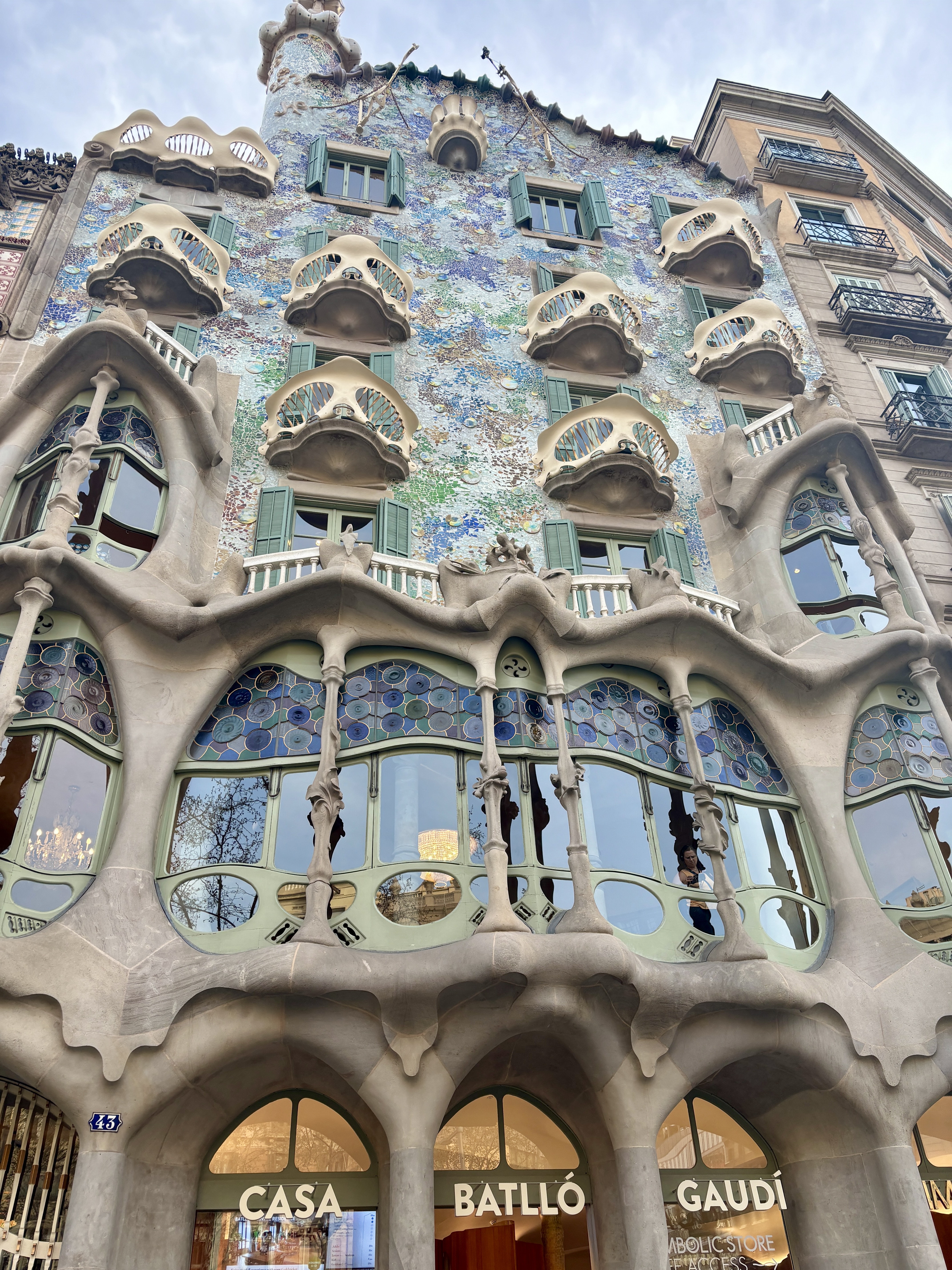 Gaudí's wavy design lines of Casa Batllo