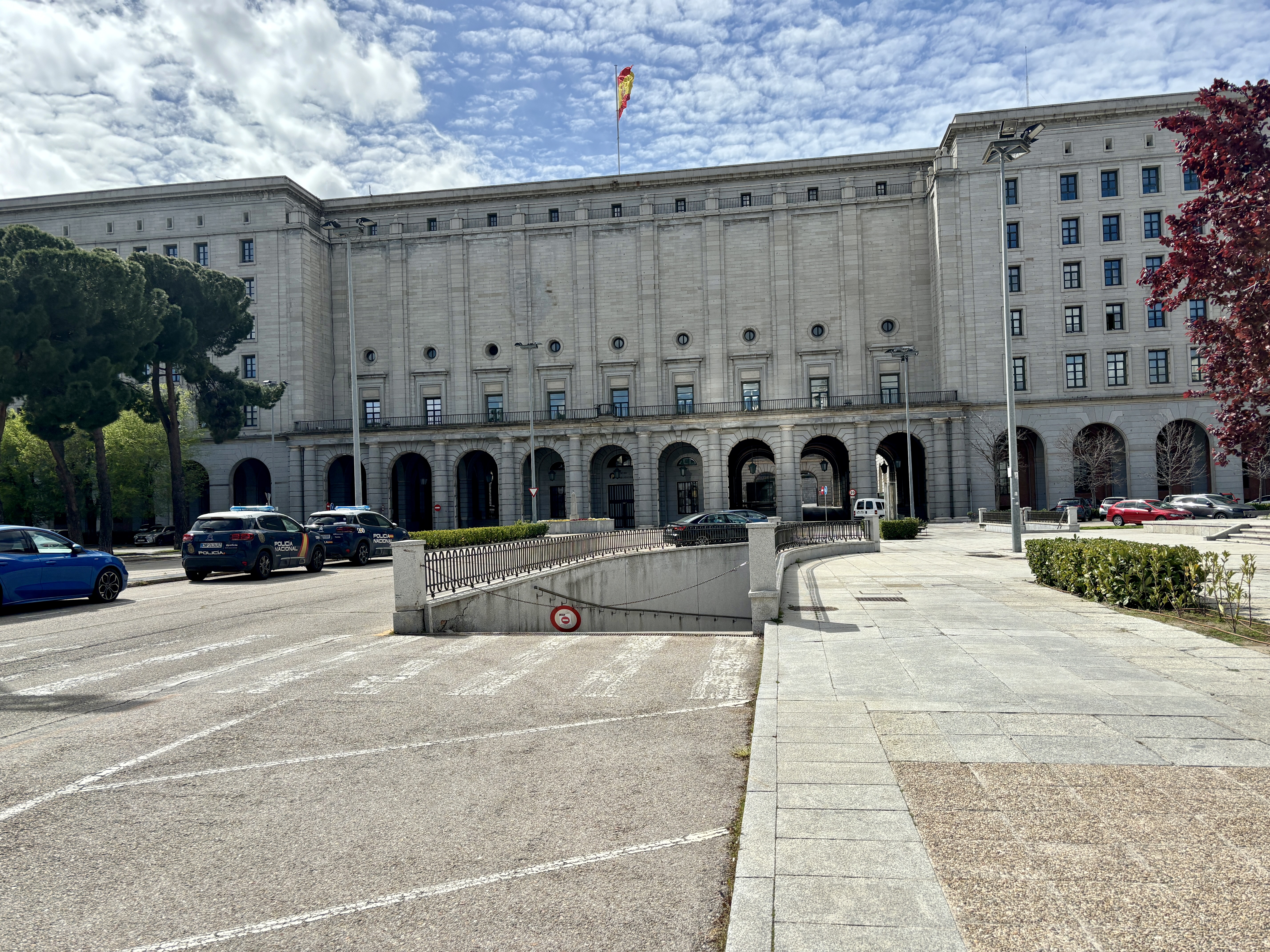 Rooftop views of Madrid's Bank of Spain