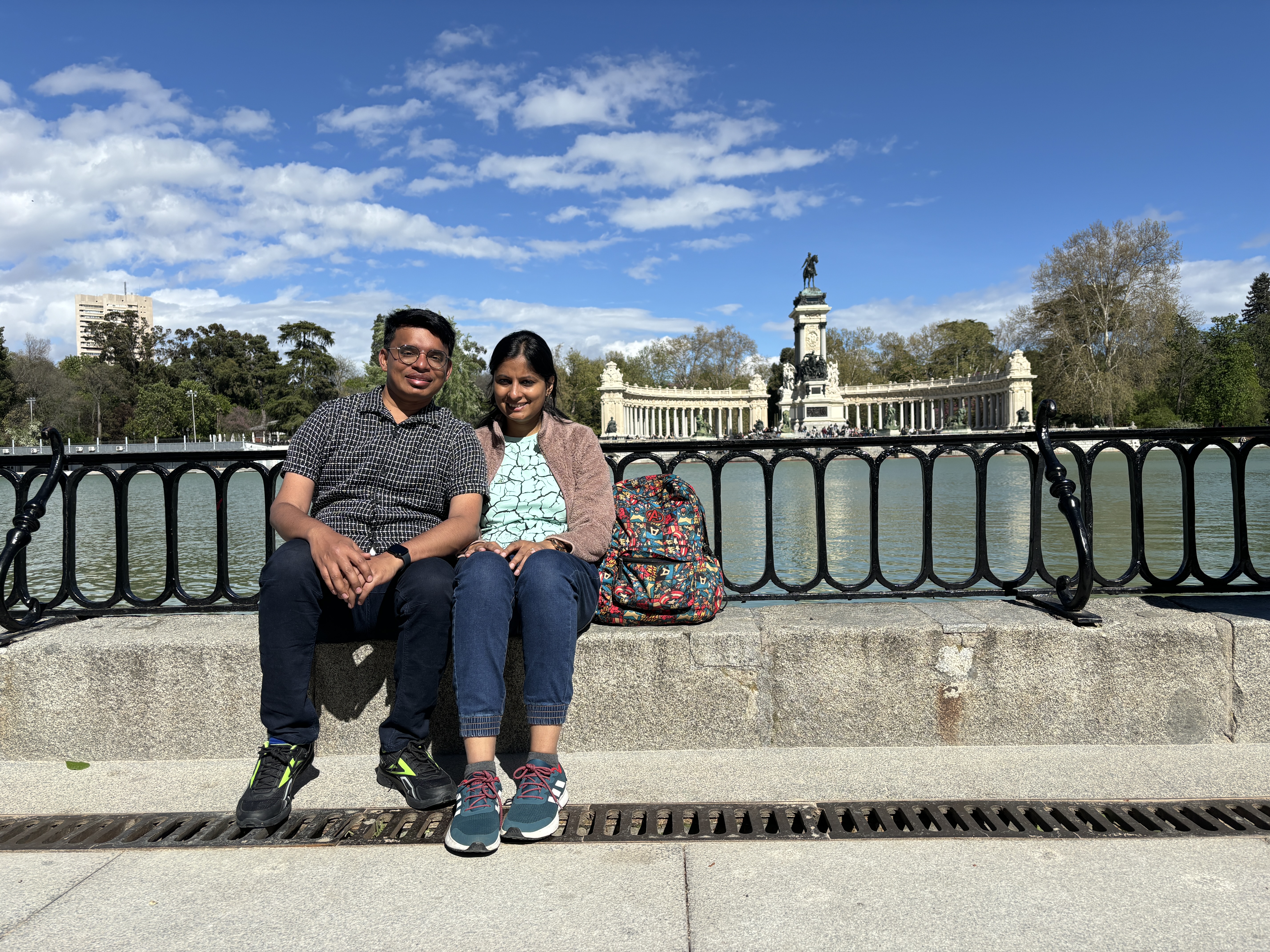 Central park walk in Madrid