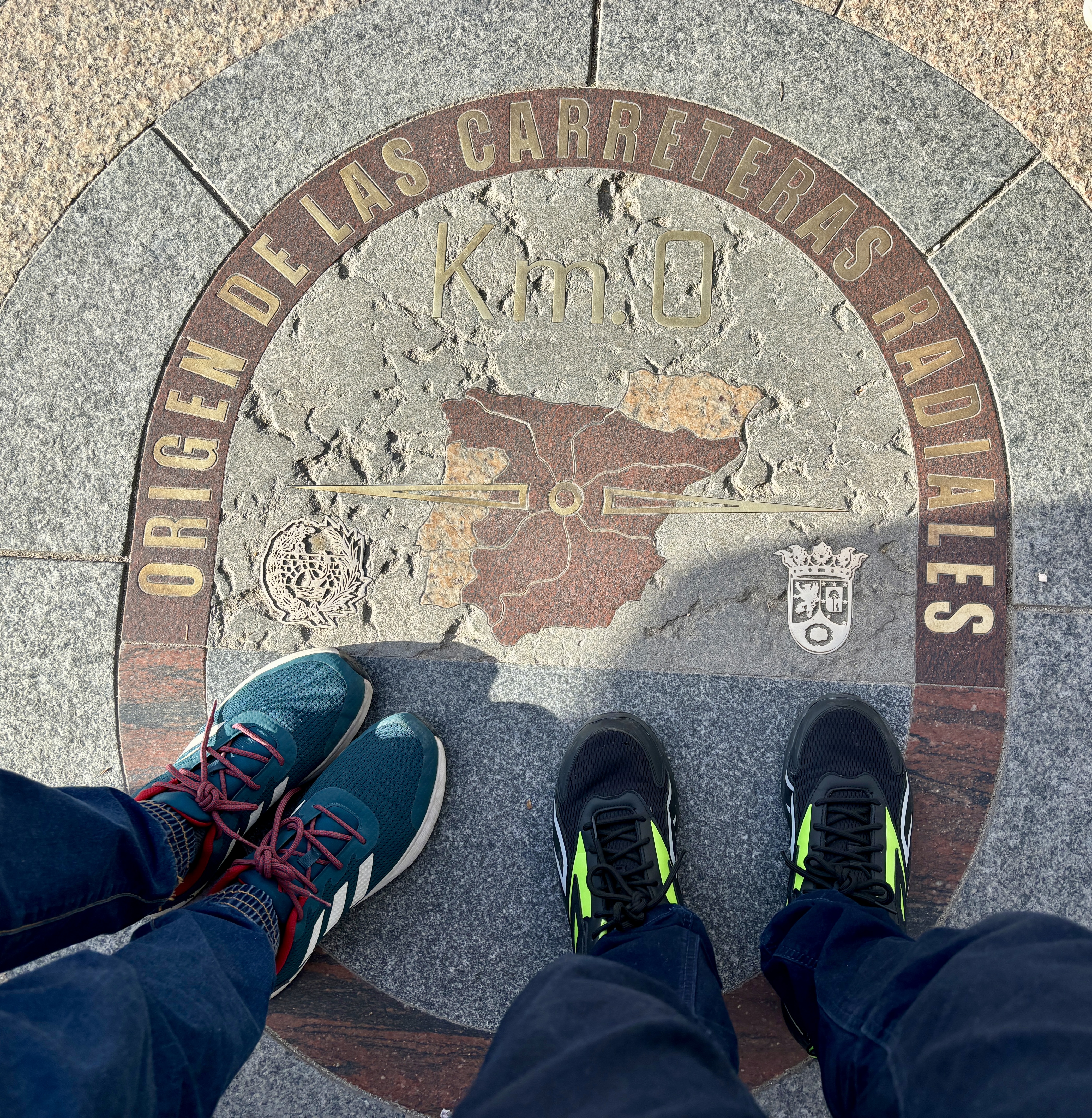 Km 0 plaque in Madrid