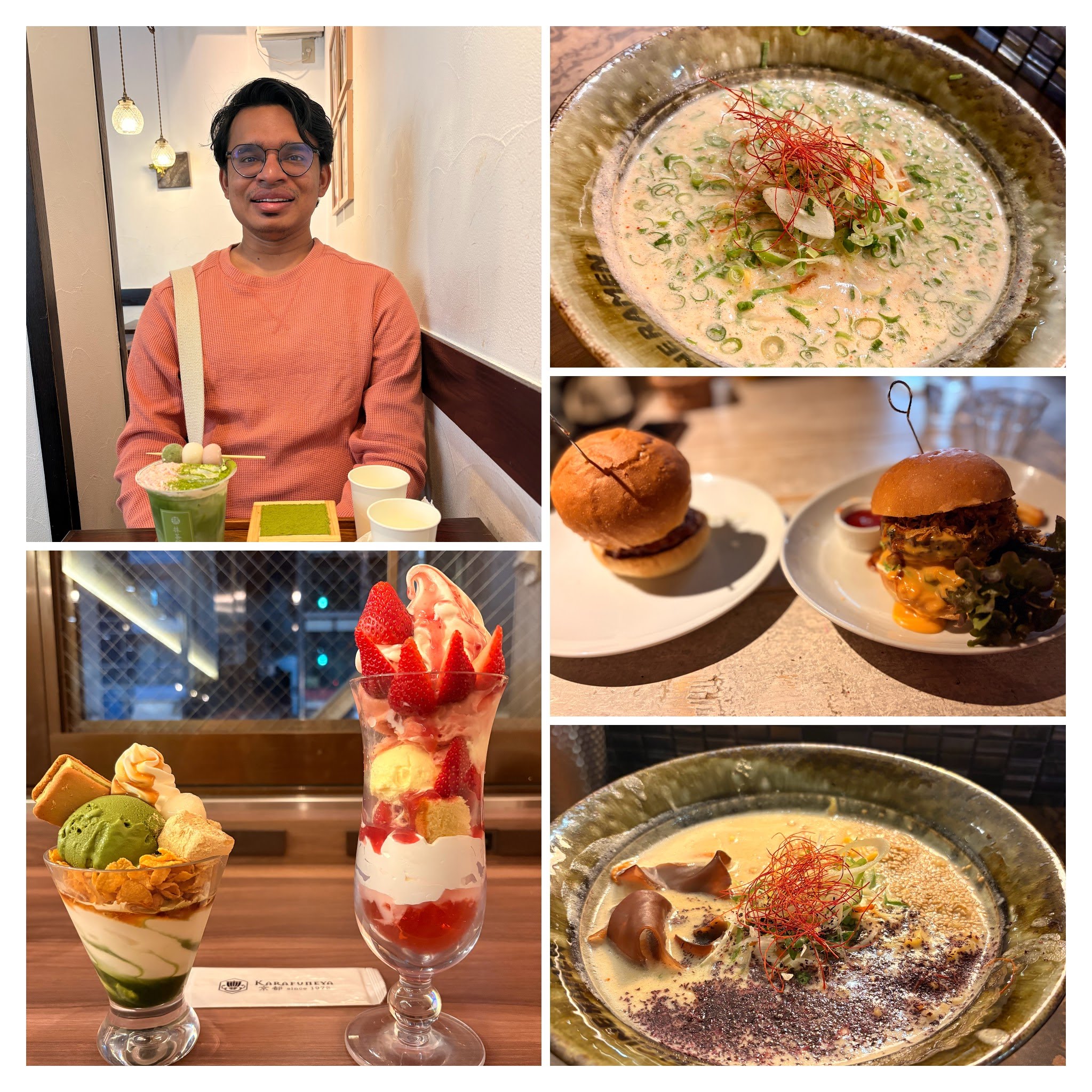 Vegan burger at Ain Soph Kyoto and matcha parfaits at MACCHA HOUSE
