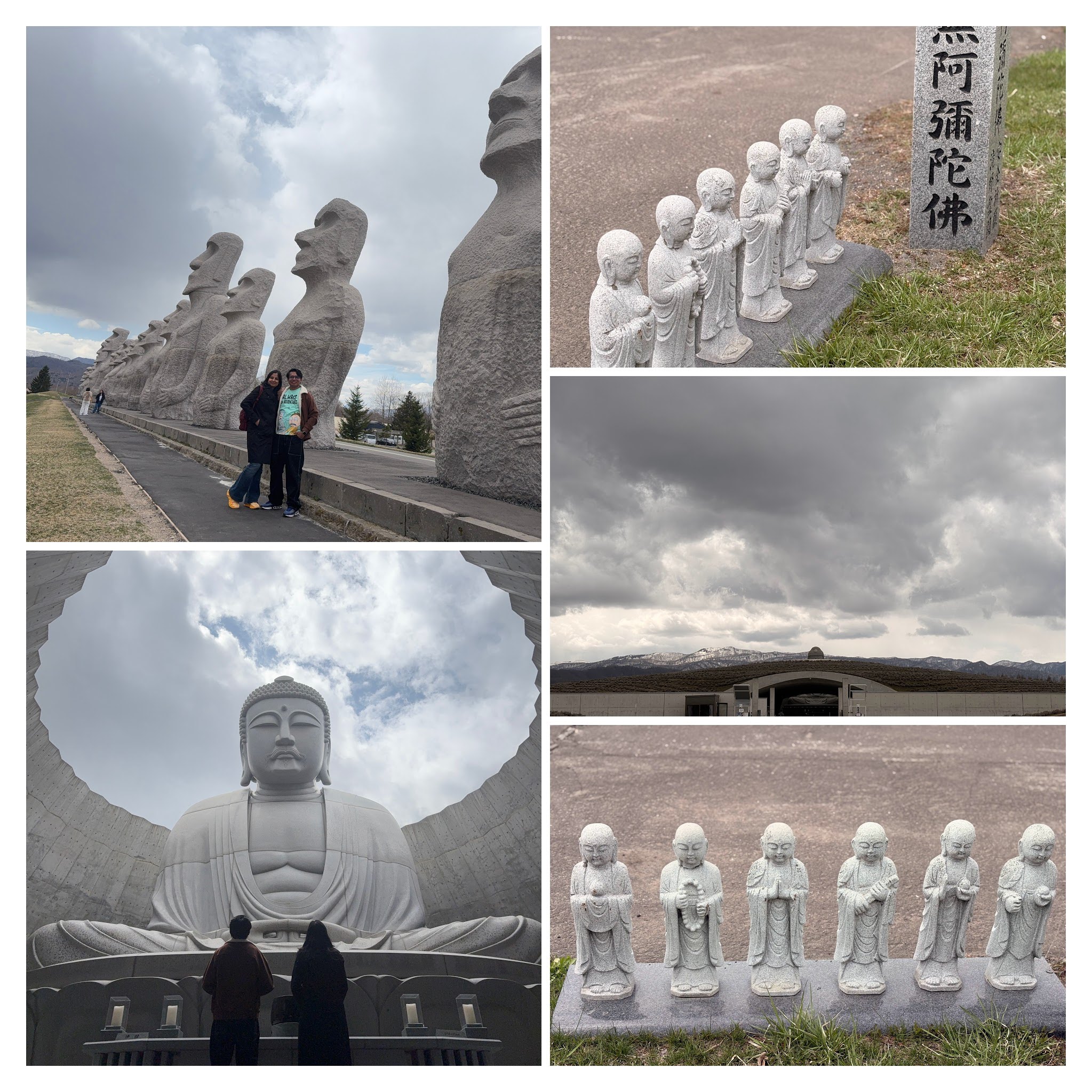 Hill of the Buddha — Tadao Ando — tunnel approach, statue reveal, surrounding lavender field